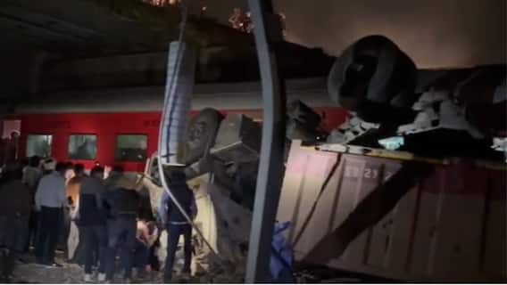 Garib Rath Narrowly Escapes Disaster As Loaded Dumper Falls Onto Train In Barabanki: VIDEO