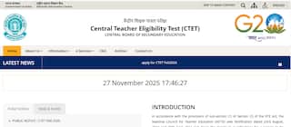 CBSE CTET 2026 Registration Begins at ctet.nic.in, Here’s How to Apply