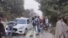 UP Biker Calls Car A ‘Tin Box’, Then Gets Dragged 500 Metres On Bonnet