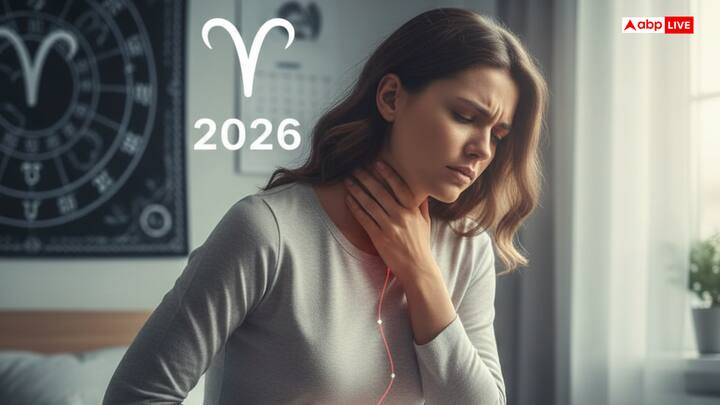 मेष राशि के जातकों के लिए साल 2026 स्वास्थ्य के मामले में मिला-जुला रहेगा. शुरुआती महीनों में स्वास्थ्य संबंधी छोटी-मोटी कठिनाइयां हो सकती हैं, जैसे ब्लड प्रेशर, पेट दर्द, सिर दर्द, और गर्दन दर्द जैसी समस्याओं का सामना करना पड़ सकता है.