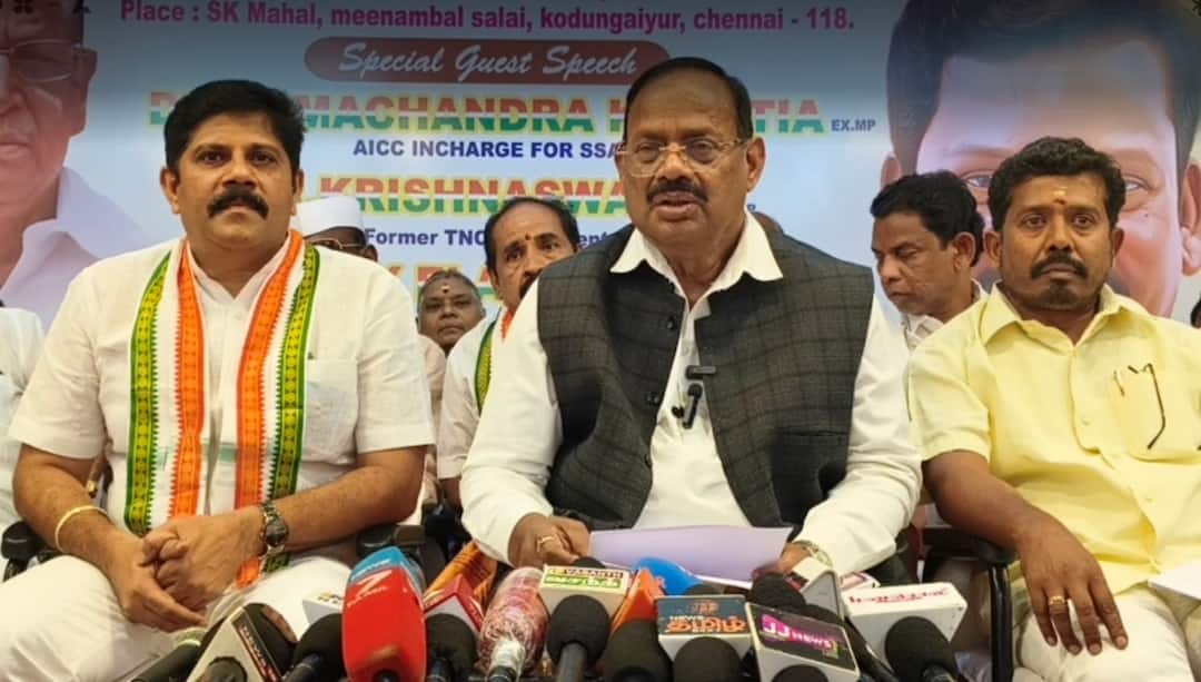 காங்கிரஸில் பணி செய்யாத மாவட்ட தலைவர்கள் மாற்றம் !! மேற்பார்வையாளர் ராமச்சந்திர குன்ஷியா தகவல்