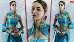 ब्लू बनारसी साड़ी में अनन्या पांडे लगीं अप्सरा, यूनिक ब्लाउज डिजाइन ने खींचा सबका ध्यान