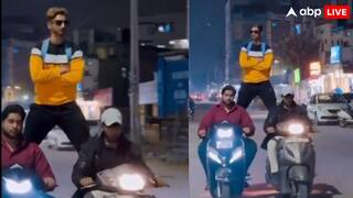 हैदराबाद की सड़कों पर खतरनाक स्टंट: 'अजय देवगन' वाला वीडियो वायरल, पुलिस करेगी कार्रवाई