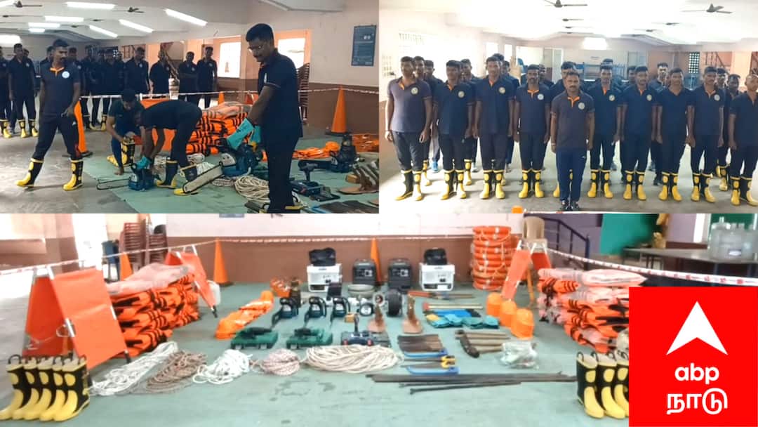 மயிலாடுதுறை மாவட்டத்தில் தமிழ்நாடு பேரிடர் மீட்புப் படையினர் முகாம்..!புயலை எதிர்கொள்ள தயார் நிலை..!