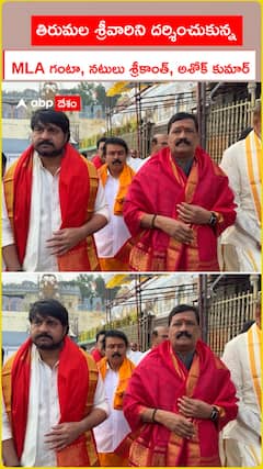తిరుమల శ్రీవారిని దర్శించుకున్న MLA గంటా, నటులు శ్రీకాంత్, అశోక్ కుమార్