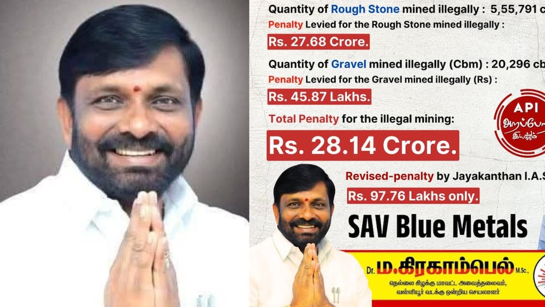 Nellai Grahambell : ‘சட்டவிரோத கனிம வள கொள்ளை?’ சர்ச்சையில் நெல்லை திமுக  கிரகாம்பெல்..!