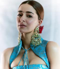 Saree: બનારસી સાડીમાં અનન્યા લાગી અપ્સરા, યૂનિક બ્લાઉઝ ડિઝાઇને ખેંચ્યુ બધાનું ધ્યાન