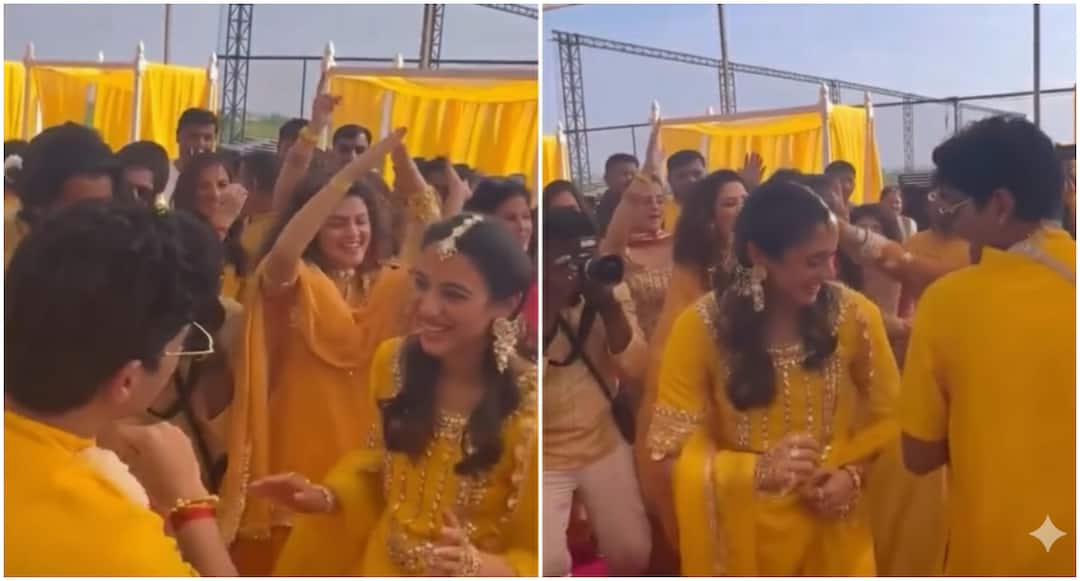 Watch Throwback Video: Smriti And Palash Set Haldi Floor On Fire With Their Dance Moves