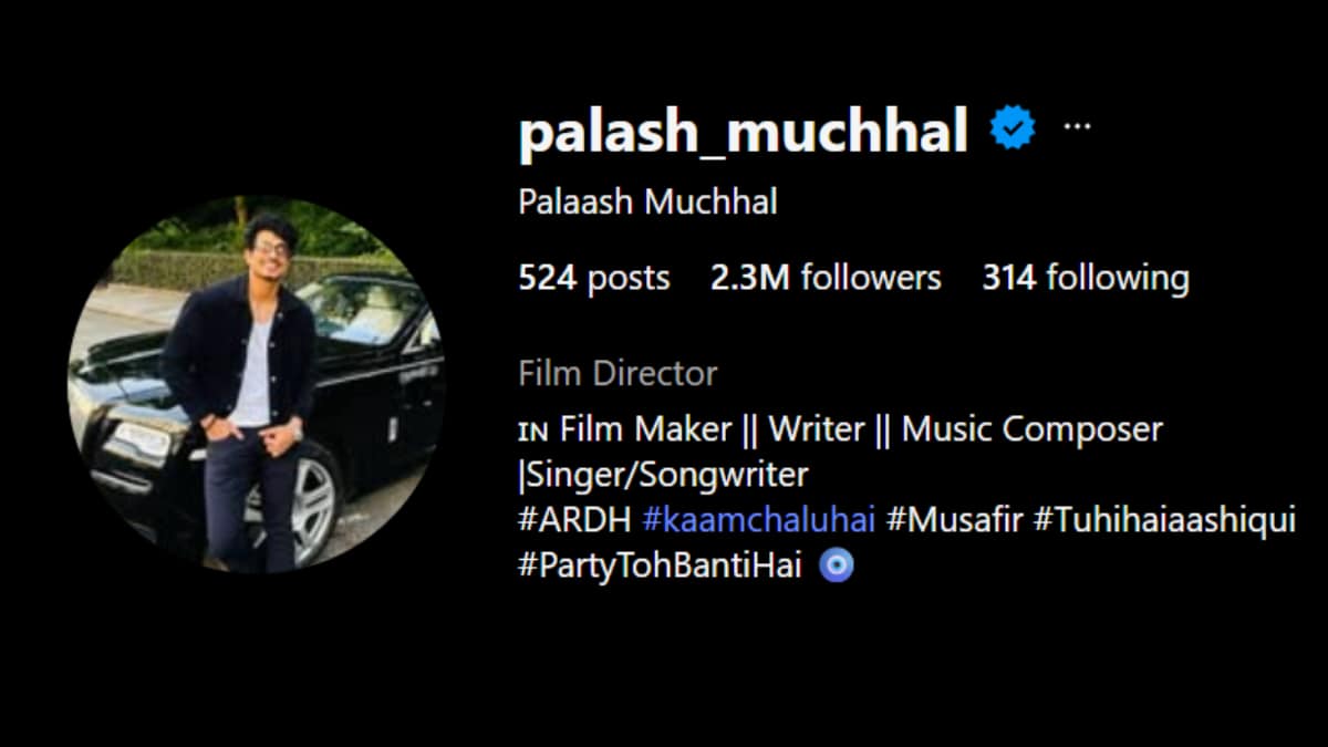 लग्न पुढे ढकलल्याच्या उलट सुलट चर्चा; स्मृती मानधनासह पलाशनीही इंस्टाग्राम बायो केला अपडेट, चर्चांना उधाण