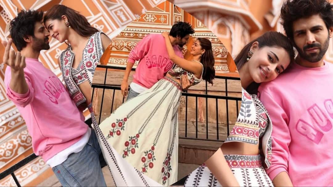 Tu Meri Main Tera Main Tera Tu Meri: जयपुर में एक-दूजे संग रोमांटिक हुए कार्तिक आर्यन और अनन्या पांडे, तस्वीरें वायरल