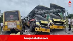 ২ যাত্রীভর্তি বাসের মুখোমুখি সংঘর্ষ, নিহত কমপক্ষে ১০, সকলকে বের করতে হিমশিম অবস্থা