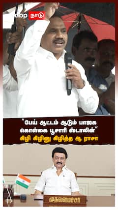 ”பேய் ஆட்டம் ஆடும் பாஜக கொள்கை பூசாரி ஸ்டாலின்”கிழி கிழினு கிழித்த ஆ.ராசா