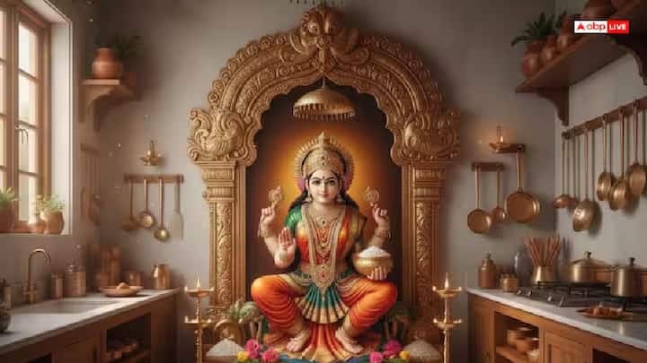 હિન્દુ માન્યતાઓ અનુસાર, રસોડાને દેવી અન્નપૂર્ણાનું નિવાસસ્થાન માનવામાં આવે છે અને તેને સૌથી પવિત્ર સ્થાન માનવામાં આવે છે. શાસ્ત્રોમાં દેવી અન્નપૂર્ણાને સમૃદ્ધિ અને સંપત્તિની દેવી કહેવામાં આવે છે. એવું માનવામાં આવે છે કે તેમની પૂજા કરવાથી ઘરમાં ધન અને ખોરાકની કોઈ અછત નથી રહેતી.