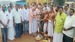 திருவையாறில் தியாகராஜ சுவாமிகள் ஆராதனை விழாவுக்கான பந்தக்கால் முகூர்த்தம்