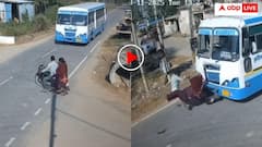 बाइक से जा रहे कपल को रोडवेज ने मारी जोरदार टक्कर, बीच चौराहे मचा कोहराम- डरा देगा वीडियो