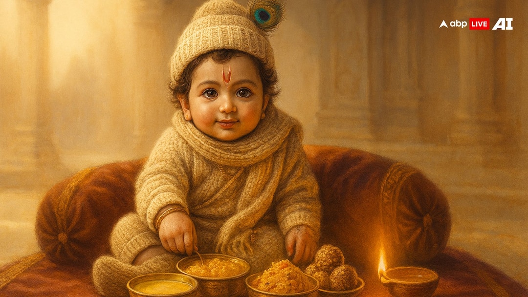how should serve laddu gopal in winter learn proper offerings bathing and care Laddu Gopal: सर्दियों में लड्डू गोपाल कि किस तरह करें सेवा, कौन से भोग से होंगे प्रसन्न? जानें उचित भोग, स्नान और देखभाल!