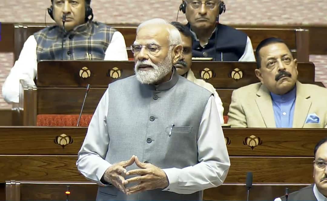 PM Modi Lauds CP Radhakrishnan As He Chairs Rajya Sabha For The First Time
