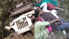 राजस्थान के पाली जिले में बेकाबू जीप खाई में गिरी, 3 की मौत, 25 यात्री घायल