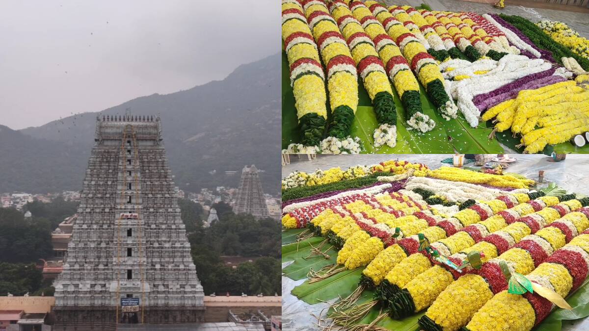 திருவண்ணாமலை தீப திருவிழா 2025: காஞ்சிபுரத்திலிருந்து புறப்பட்ட மலர் மாலைகள்! 163 ஆண்டு பாரம்பரியம்!