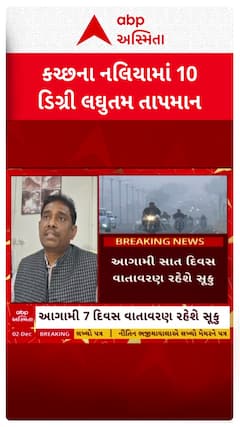 Gujarat winter : રાજ્યમાં ફરી વધ્યું ઠંડીનું જોર, નલિયામાં 10 ડિગ્રી લઘુતમ તાપમાન નોંધાયું