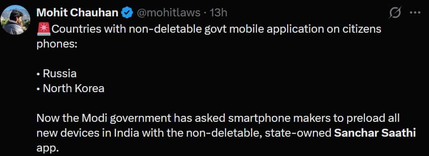 We Combed Through Govt's Mandatory 'Sanchar Saathi' App. Here's Which Permissions It WILL Ask You