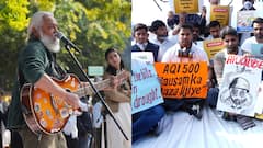 दिल्ली: जहरीली हवा के खिलाफ NSUI और सिटिजन्स ग्रुप का प्रदर्शन, राहुल राम भी हुए शामिल