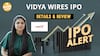 Vidya Wires IPO 2025 Full Review | Price Band, Lot Size, Revenue, Profit & Listing Date | Paisa Live