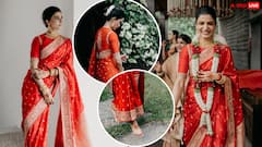 लाल साड़ी में सामंथा रुथ प्रभु का दिखा सिंपल ब्राइडल लुक, इनसाइड फोटोज हुईं वायरल