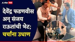 देवेंद्र फडणवीस अन् संजय राऊतांची भेट, आशिष शेलारही उपस्थित; चर्चांना उधाण, नेमकं कारण काय?