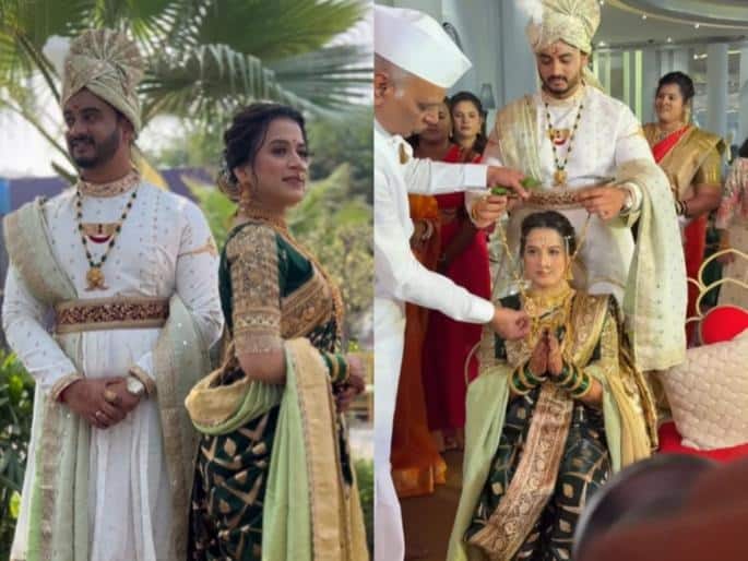 प्राजक्ताच्या गळ्यात शंभुराजचा मंगळसूत्र घालतानाचा व्हिडीओही व्हायरल होतोय, त्यामध्ये प्राजक्ताच्या क्लासी मंगळसुत्रानं सर्वांचं लक्ष वेधून घेतलंय.