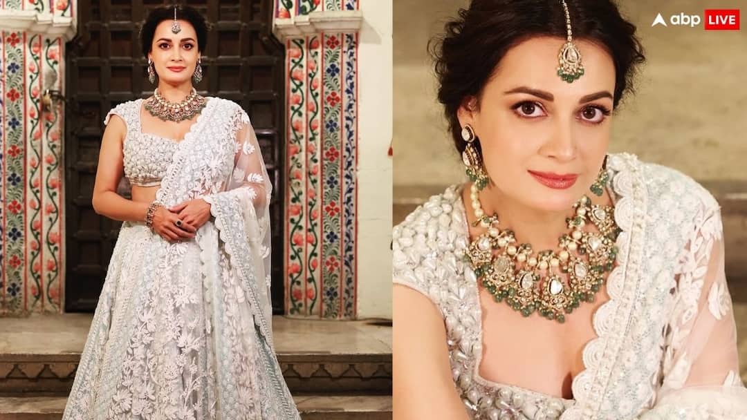 सफेद लहंगे में दीया मिर्जा का कातिलाना अवतार, तस्वीरों से नहीं हटा पाएंगे नजर