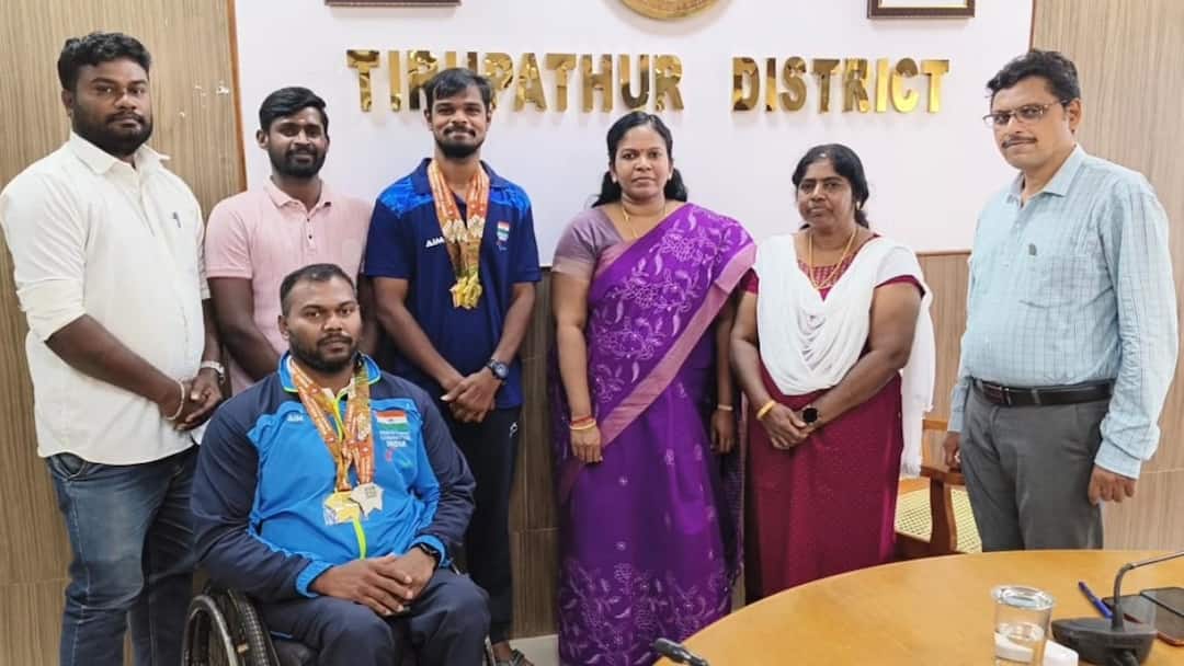 திருப்பத்தூருக்கு பெருமை: தாய்லாந்தில் தங்கப் பதக்கம் வென்று சாதனை படைத்த மாற்றுத்திறனாளிகள்! ஆட்சியர் வாழ்த்து