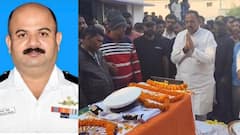 आजमगढ़: सड़क हादसे में घायल ICG जवान ने इलाज के दौरान तोड़ा दम, जवानों ने दिया गार्ड ऑफ ऑनर