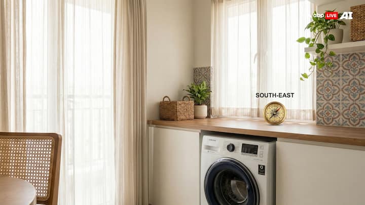 इसके अलावा यदि दिशा के अनुरूप रंग की वॉशिंग मशीन नहीं हैं तो उस रंग के कपड़े से मशीन को ढककर रखें. और तो और एक ही जगह पर 45 दिन तक कोई चीज रखने पर वास्तु का प्रभाव पड़ता है, चाहे वो अच्छा या बुरा प्रभाव हो.