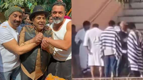 Dharmendra Asthi Visarjan: ਧਰਮਿੰਦਰ ਦੀਆਂ ਅਸਥੀਆਂ ਦੇ ਵਿਸਰਜਨ ਲਈ ਘਾਟ 'ਤੇ ਨਹੀਂ ਗਏ ਸੰਨੀ ਅਤੇ ਬੌਬੀ, ਪੋਤੇ ਕਰਨ ਨੇ ਕੀਤਾ ਅਸਥੀ ਪ੍ਰਵਾਹ; ਜਾਣੋ ਵਜ੍ਹਾ...