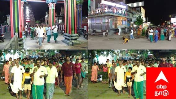 கார்த்திகை பௌர்ணமி: சீர்காழி சட்டைநாதர் கோயிலில் 'சிவாய நம' மந்திரம் முழங்க பக்தி பரவசத்தில் பக்தர்கள் கிரிவலம்.