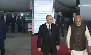 Watch: Modi & Putin Leave Delhi Airport Together In Same Car