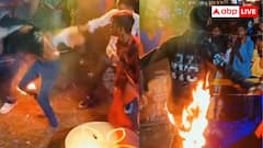 तंदूर बन गया छपरी... पैंट में आग लगाकर बन रहा हीरो, रोस्ट हो गया पिछवाड़ा; वीडियो वायरल