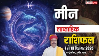 मीन साप्ताहिक राशिफल 7-13 दिसंबर 2025: मीन राशि वालों के लिए बड़ी चुनौतियां! धन, स्वास्थ्य और रिश्तों पर गहरा असर!