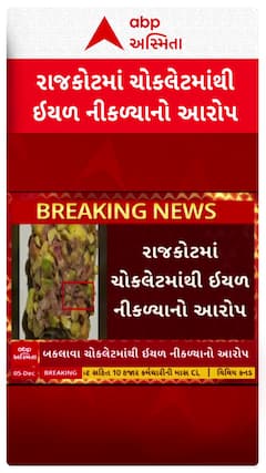 Rajkot News: રાજકોટમાં ચોકલેટમાંથી નીકળી ઈયળ, ગ્રાહકે વીડિયો બનાવી મનપાને કરી ફરિયાદ