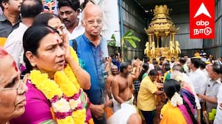 Durga Stalin |காஞ்சி கோயிலில் தங்கத்தேர்!பக்தி பரவசத்தில் துர்கா மெய்சிலிர்த்து வேண்டும் காட்சிகள்