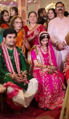 कथावाचक इंद्रेश उपाध्याय और शिप्रा ने लिए सात फेरे, देखें शादी की पहली तस्वीर