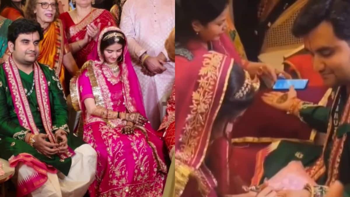 कथावाचक इंद्रेश उपाध्याय और शिप्रा ने लिए सात फेरे, देखें शादी की पहली तस्वीर