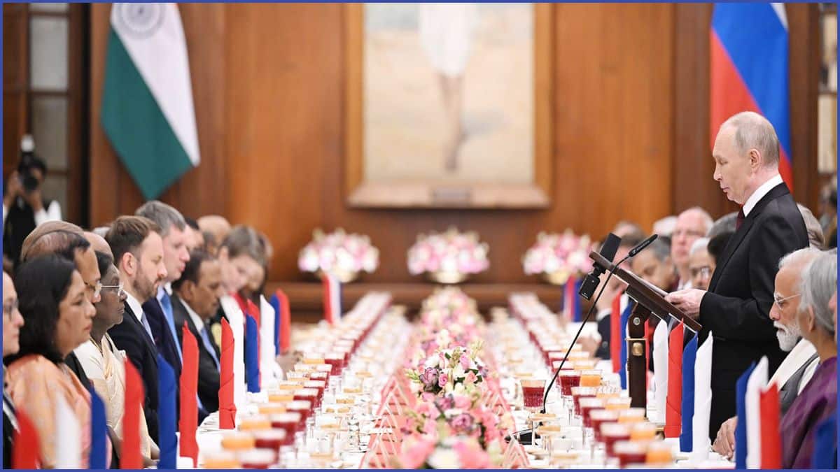 Putin's Indian Dinner: முருங்கை இலை சூப்பை ரசித்து ருசித்த புதின் - குடியரசுத் தலைவர் மாளிகையில் பரிமாறப்பட்ட தடபுடல் விருந்து