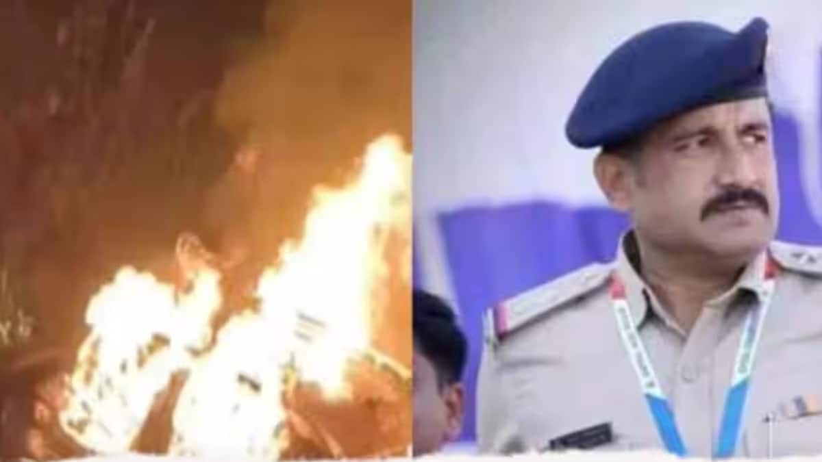 कार का बिगड़ा बैलेंस, फिर डिवाइडर से टकराई, शादी से घर लौट रहे सब-इंस्पेक्टर की जलकर हुई मौत