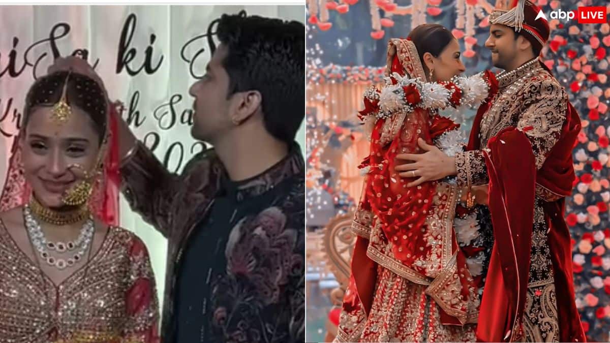 रामायण के लक्ष्मण के बेटे कृष ने हिंदू रीति-रिवाजों से रचाई सारा खान से शादी, रिसेप्शन में पहुंचे टीवी सेलेब्स