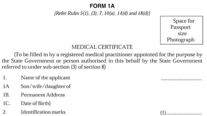 अगर आपकी उम्र 40 साल या उससे ज्यादा है. तो आपको फार्म 1A भरकर डॉक्टर से सर्टिफिकेशन लेना होगा. यह फॉर्म parivahan.gov.in की वेबसाइट से डाउनलोड किया जा सकता है. 40 साल से कम उम्र के लोगों के लिए फार्म 1A की जरूरत नहीं होती.