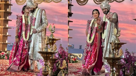 Jay Pawar Photo : जय पवार-ऋतुजा पाटील यांचा शाही विवाह, बहरिनमधील खास फोटो समोर