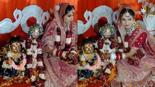 UP Woman Marries Lord Krishna Idol In Full Wedding Ceremony, Groom Arrives In A Baraat-Watch