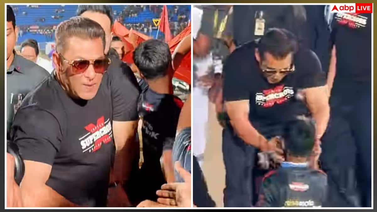 हैदराबाद इवेंट में सलमान खान ने बच्चों से की मुलाकात, यूजर्स बोले- दिल छू लेने वाला जेस्चर